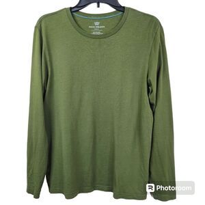 Mack Weldon Long Sleeve Minimalist Pima Cotton Tee Small